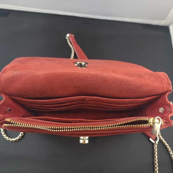 EUC Stuart Weitzman Leather Crossbody Clutch - Picture 7 of 12